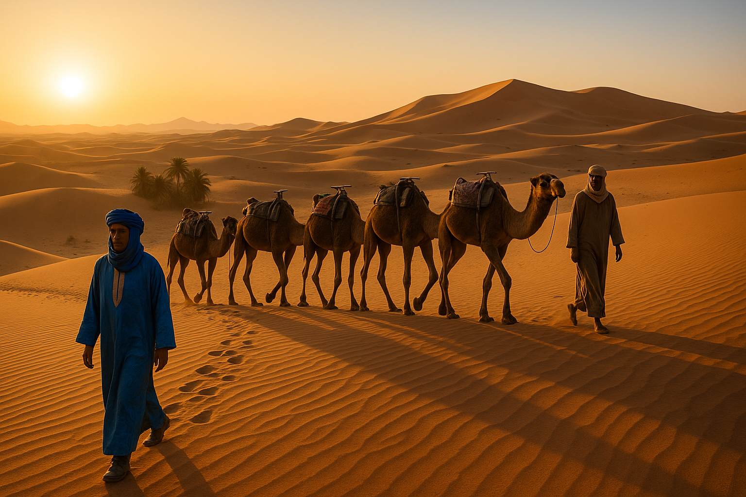 Traveler looking over terraced hills